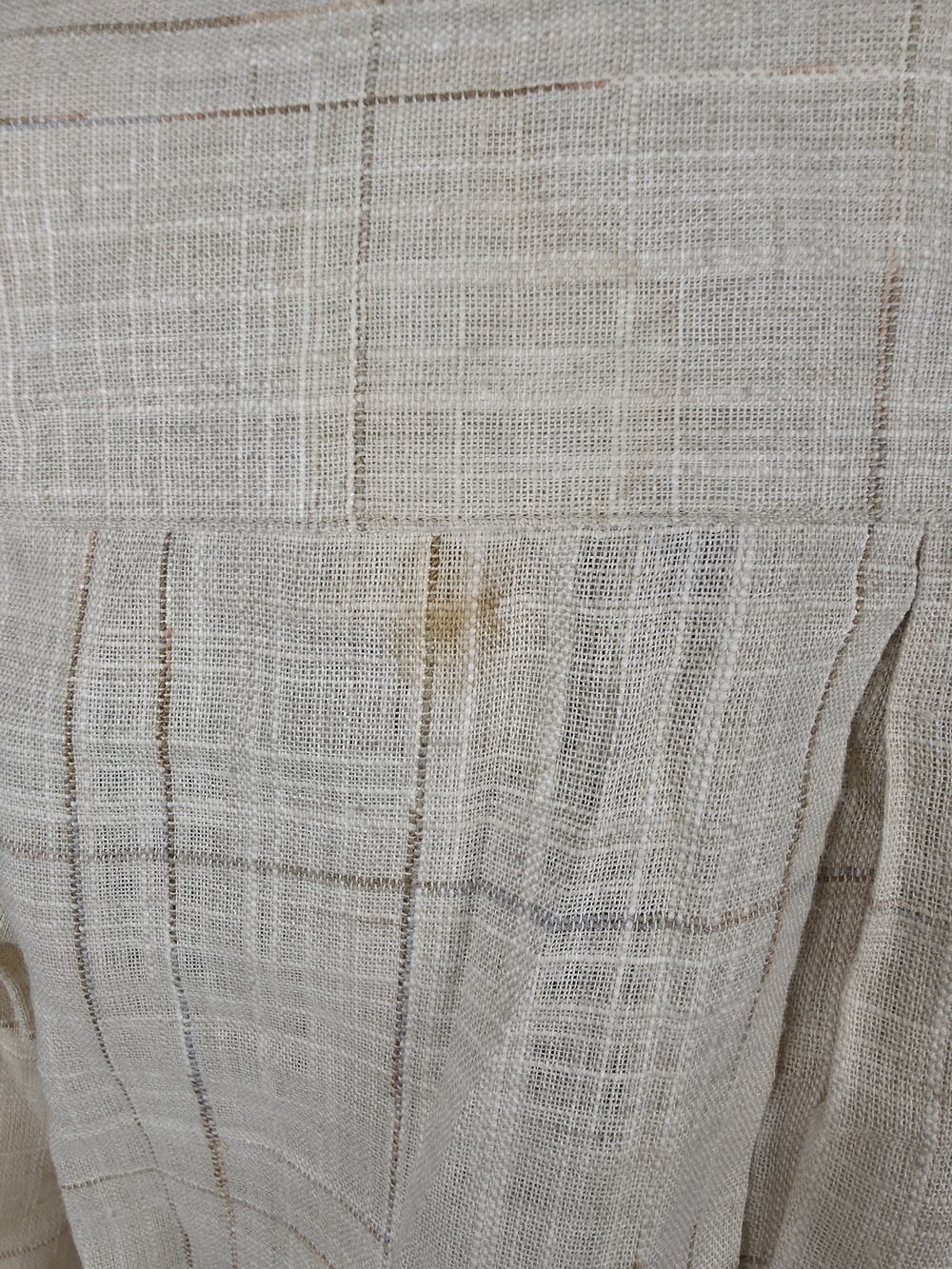 Vintage Christian Dior Separates Plaid Linen Blend Blazer Jacket Cream Beige - 8 - Picture 4 of 11